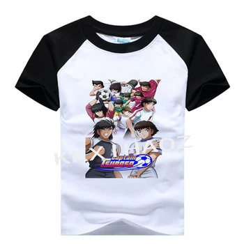 Deti T-shirt pre Chlapca 2020 Anime tlač Kapitán Tsubasa Chlapci Tričko pre Dievčatá Topy Cartoon Deti tshirt chlapec Oblečenie N01-9
