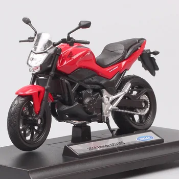 Detské 1/18 váhy mini Well 2018 Honda NC750S Diecasts & Hračka Vozidiel, motocyklov model miniatúrne moto darček hobby stojan box