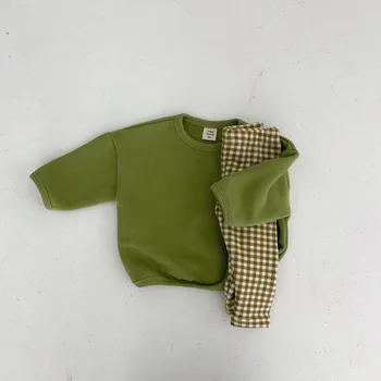Detské Oblečenie 2020 Zimné Chlapci a Dievčatá, Baby Oblek Bežné Legíny Farbou Sveter Jednoduché detské Súpravy