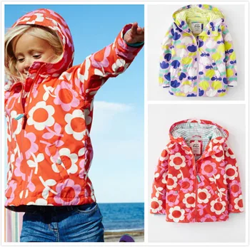 Detské oblečenie na jar a na jeseň pre mini žena dieťa tlač výkopu vrchné oblečenie bunda outdoor bunda