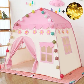 Detské Plátno Hrať Stan Dom Wigwam pre Deti detský stan posteľ vnútorné dieťa, Hračky pre dievčatá, princezná hrad