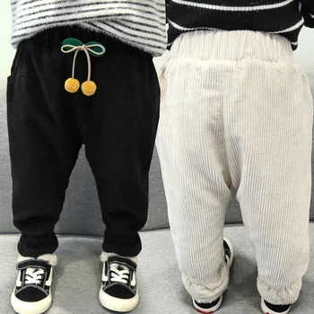 Detské zimné nohavice pre dievčatá a chlapcov deti nežnej hrubé legíny, nohavice batoľa dievčatá novorodenca Bežné nohavice 1 2 3 4 5 rok