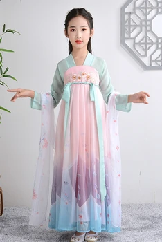 Detský kostým víla oblečenie dievčatá Hanfu deti čínsky hanfu šaty dievča šaty dávnych štýl detské oblečenie sukne
