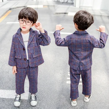 Detský oblek chlapca vyhovovali 2019 nový oblek detí, na jar a na jeseň dva-dielna sada voľný čas dva-dielna sada