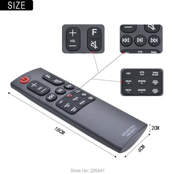 Diaľkové ovládanie použiť pre LG zvuk bar AKB75595412 remoto radič controle teleconmande fernbedienung
