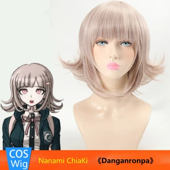 Dievča Jednotné Námorník Vyhovovali Anime Danganronpa 3 Nanami ChiaKi Cosplay Kostým Parochňu Nastaviť