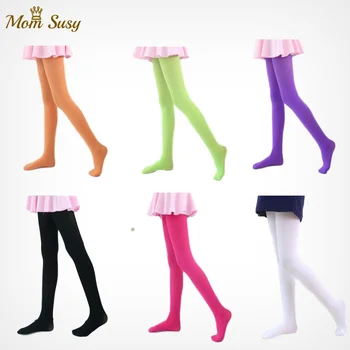 Dievča Pantyhose Velvet Candy Farby Batoľa Dospelých Ponožka Bežné Tanečné Zásob Jarné, Jesenné 0-20Y