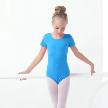 Dievčatá, Deti Balet Trikot Kombinézu Roztomilý Späť Bowknot Dieťa Tanec Obleky Bavlna Gymnastika Obleky