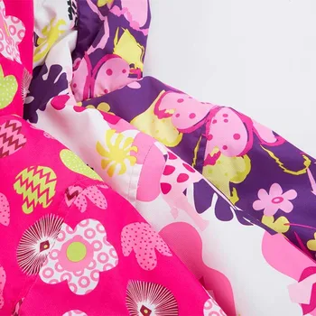 Dievčatá Windbreaker Bunda Pre Dieťa Oblečenie 2019 Nové Módne Kvet Polar Fleece Vrchné Oblečenie Dievčatá Kabát Deti Bundy Na Jar, Jeseň