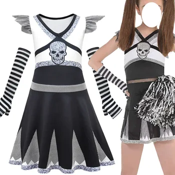 Dievčatá Zombie Addison Cosplay Halloween Kostýmy Módne Detský Maškarný Princess Šaty Cheerleading Oblečenie Strany Oblečenie Sady
