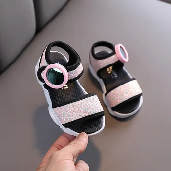Dievčenské Letné Sandále 2020 Nové detské Sandále Dievčenské Pláže Topánky Princezná Sandále Mäkké Pohodlné detské Topánky D325