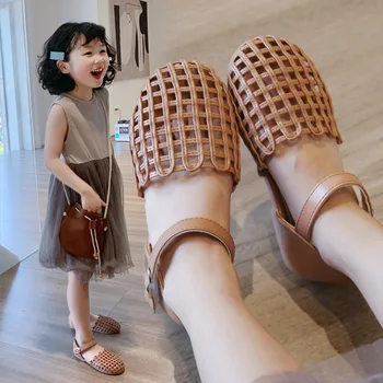 Dievčenské Roman Topánky 2020 Letné Nový kórejský Duté Priedušná detské Sandále detské Topánky