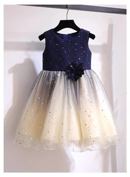 Dievčenské šaty letné nové detské oblečenie dievčatko baby čistý priadza sukne deti princezná šaty deti zdobiť