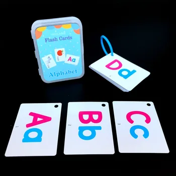 Dieťa angličtiny A-Z Abecedy Karty s Perom Vymeniteľné anglický Vzdelávania Flash Číslo karty Farbu, Tvar Zápas Hra Montessori Výchovy