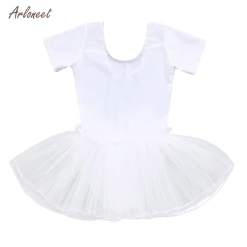 Dieťa Dievča Baletné Šaty Deti Tanec Tylu Tutu Šaty Podväzkové Fitness Oblečenie Výkon Nosiť Kostým RE29 2019