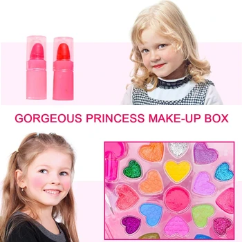 Dieťa Make-Up Set Hračky Kufor Obliekanie Kozmetika Dievčatá, Hračky Plastové Krásy Bezpečnosti Predstierať, Že Hrať Deti Dievča Make-Up Hry Dary
