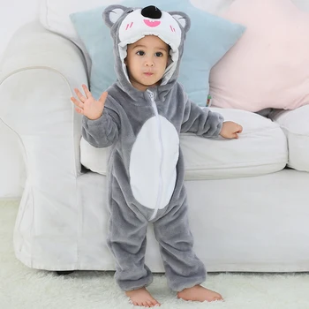 Dieťa Remienky Panda Novorodenca Oblečenie, Baby, Dievčatá, Chlapcov Romper Dojčenské Oblečenie Zimné Jumpsuit Batole Detské Súpravy Jednorožec Pyžamá