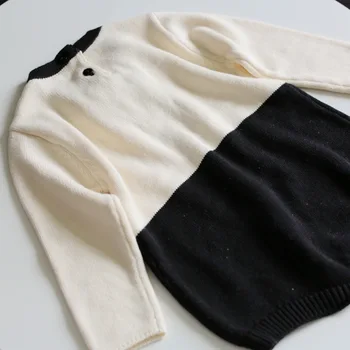 Dieťa Romper Béžová Čierna Farba Sladké Batoľa Pletené Jumpsuit Kvalitné Dojčenské Oblečenie
