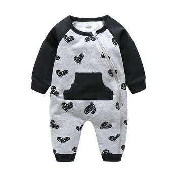Dieťa romper velvet novorodenca oblečenie zips batoľa chlapcov, oblečenie pre kojencov baby boy onesie penguin patria detské oblečenie na jar