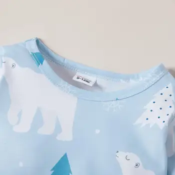 Dieťa Unisex Polar Bear Kombinézach
