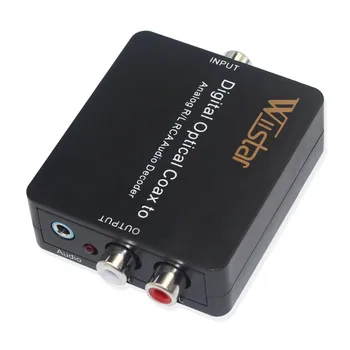 Digitálny Audio Dekodér Digitálneho na Analógový Prevodník Optický SPDIF L/R Audio 3,5 mm Audio Podpora PCM 5.1 Dolby Digital a DTS