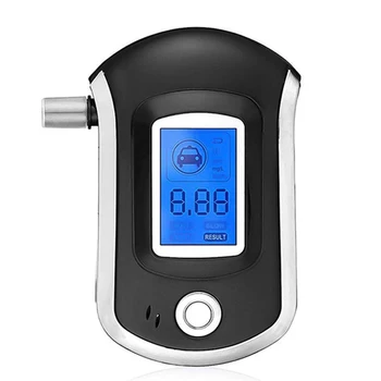 Digitálny Breath Alkohol Tester Breathalyzer LCD Dispaly AT6000 Prenosné Polícia Vodičský Inšpekcie Alkohol Test Nástroj Opitý Tester