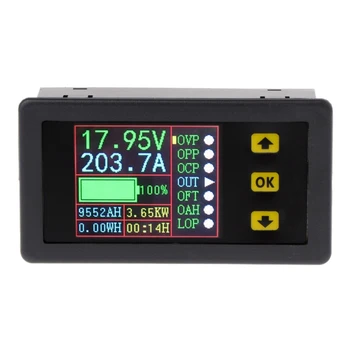 Digitálny Multimeter Poplatok-Vybíjania Batérie Tester DC 0-90V 0-20A Volt Amp Meter