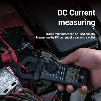 Digitálny Multimeter Ručné Upínacie Meter AC/DC Napätie 6000 Počíta True RMS Zosilňovač Svorka tester Metrov 400v Auto Rozsah Tester ST209