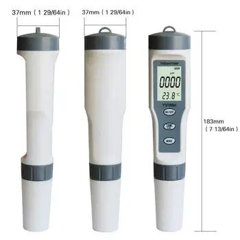 Digitálny TDS PH Meter Teplota Tester pero, 3 In1 Funkcia Vodivosť Vody Merania Kvality Nástroj Tester 0-19990ppm 20% zľava