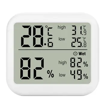 Digitálny Teplomer Vlhkomer Teplota Vlhkosť Meter Monitor Max Min Záznam pre Vnútorné Domov Skleníkových U4LB