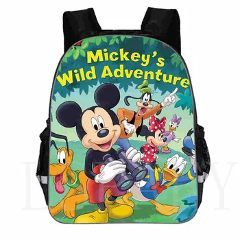 Disney Baby Karikatúra Tlače Aktovka Pre Chlapcov, Dievčatá, Deti Krásne Mickey Mouse Bookbag Móda, Detský Batoh Minnie Mouse Taška