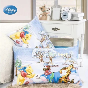 Disney Bavlna 2 ks obliečky na Vankúše Cartoon Medvedík Morská víla Steh Princezná Pár Vankúš Dekoratívne PillowsCase 48x74cm