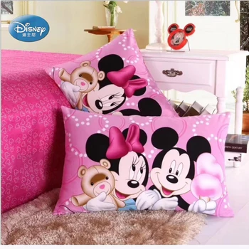 Disney Bavlna 2 ks obliečky na Vankúše Cartoon Medvedík Morská víla Steh Princezná Pár Vankúš Dekoratívne PillowsCase 48x74cm