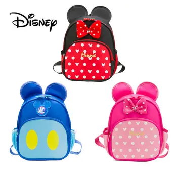 Disney Deti Mickey Minnie Mouse Chlapci Dievčatá Študentské Batohy Školské Tašky Roztomilé Deti Cartoon Tašky Cestovný Batoh
