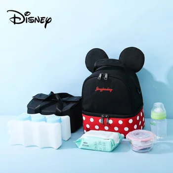 Disney Detské Plienkové Zachovanie Fľaša Izolácie Vodotesný Vak, Baby Vak Nastaviť Mickey Mama Organizátor Plienkové Batohy