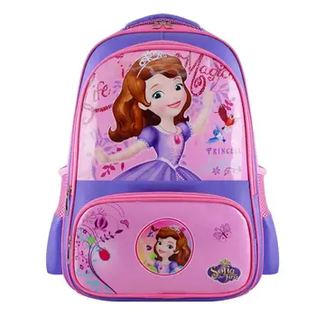 Disney Dievča Sofia Aktovka Deti Materskej školy Školský batoh Princezná Nepremokavé Teenager Schoolbags Študentský Batoh