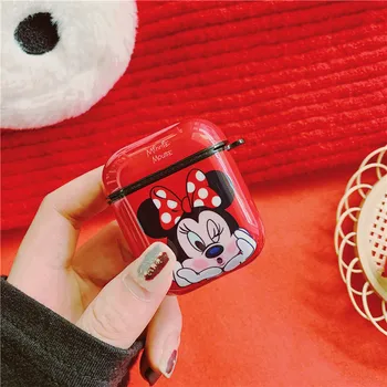 Disney Hit Sklo Mickey Mouse Je Vhodný pre AirPods1/2 Generácie Antidrop Bluetooth Headset Kryt 3 Generácie Imd Mäkké Pokrytie