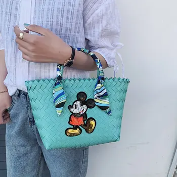 Disney karikatúry plyšové taška nové dámske ruky tašku cartoon cestovné Mickey wild veľká-kapacita nákupní taška prenosná tote bag