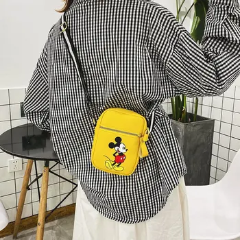Disney karikatúry taška dievča messenger taška roztomilý Mickey mouse študentský batoh, kabelku nové all-zápas taška cez rameno