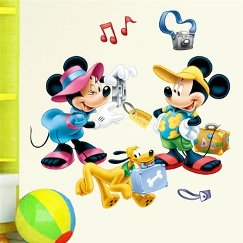 Disney mickey minnie fotografiu klienta samolepky na stenu pre deti izby domova cartoon 40*60 cm stenu pvc nástenné art plagáty
