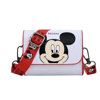 Disney Mickey Mouse Batoh Taška Cez Rameno Deti Cartoon Minnie Tlač Mince Kabelku Dievča Crossbody Taška Deti Vianočný Darček