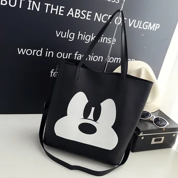 Disney Mickey Mouse lady cartoon ramenný messenger taška módne kabelky, oblečenie vysokou kapacitou skladovania darčeková taška