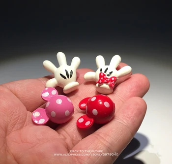 Disney Mickey Mouse, Minnie 2cm 4pcs/set Model Anime Bábika z PVC, Akčné Figúrky Príslušenstvo Figúrky, Hračky Pre Dieťa Darček Detí, Hračky