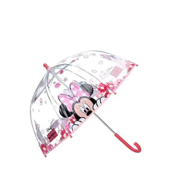 DISNEY MINNIE dáždnik (VD088-0347) transparentné MANUÁL pre deti, 45 CM