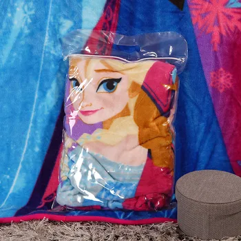 Disney Mrazené Elsa Deti Coral Fleece, Baby, Deti, Dievčatá Cartoon Tenké, Ľahké Hodiť Deka 100cmx140cm