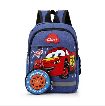 Disney nové škôlky krásne batoh+kabelku mince chlapec taška 95 autá deti chlapec aktovka na školské tašky