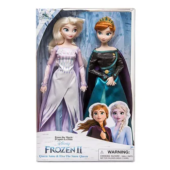 Disney Originálne bábiky 33 cm Pravý Disney Mrazené Elsa Anna Princezná bábika Snehová Kráľovná Deti, dievčatá, hračky darček k narodeninám