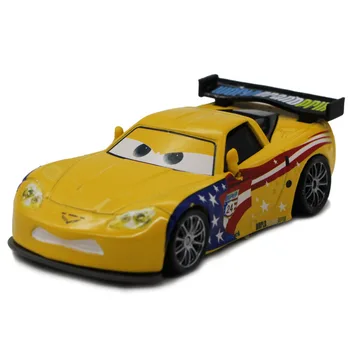 Disney Pixar Cars 2 3 Jeff Gorvette Kovové Diecast zliatiny klasický model autíčka pre deti darček 1:55 Zbrusu Nové hračky Na Sklade