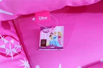 Disney Princezná Kreslená Postavička Paplóny Jeden Twin Plný Kráľovná Dievča Deky Bavlnená Tkanina Jeseň Zimnej Sezóny Ružová Farba
