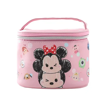Disney skutočné Mickey Minnie tsumtsum multifunkčné kozmetická taška skladovanie taška kórejská dievča mince kabelku bábika taška